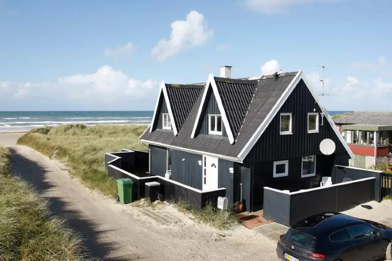 Sommerhus ved stranden i Blokhus med fantastisk udsigt over Vesterhavet