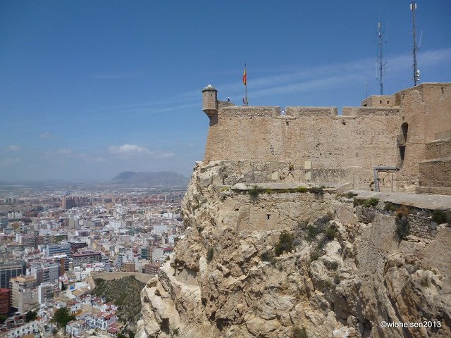 Udsigten over Alicante set fra slottet Santa Barbara - fotograferet af William Helsen